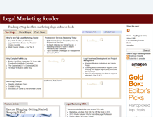 Tablet Screenshot of legalmarketingreader.com